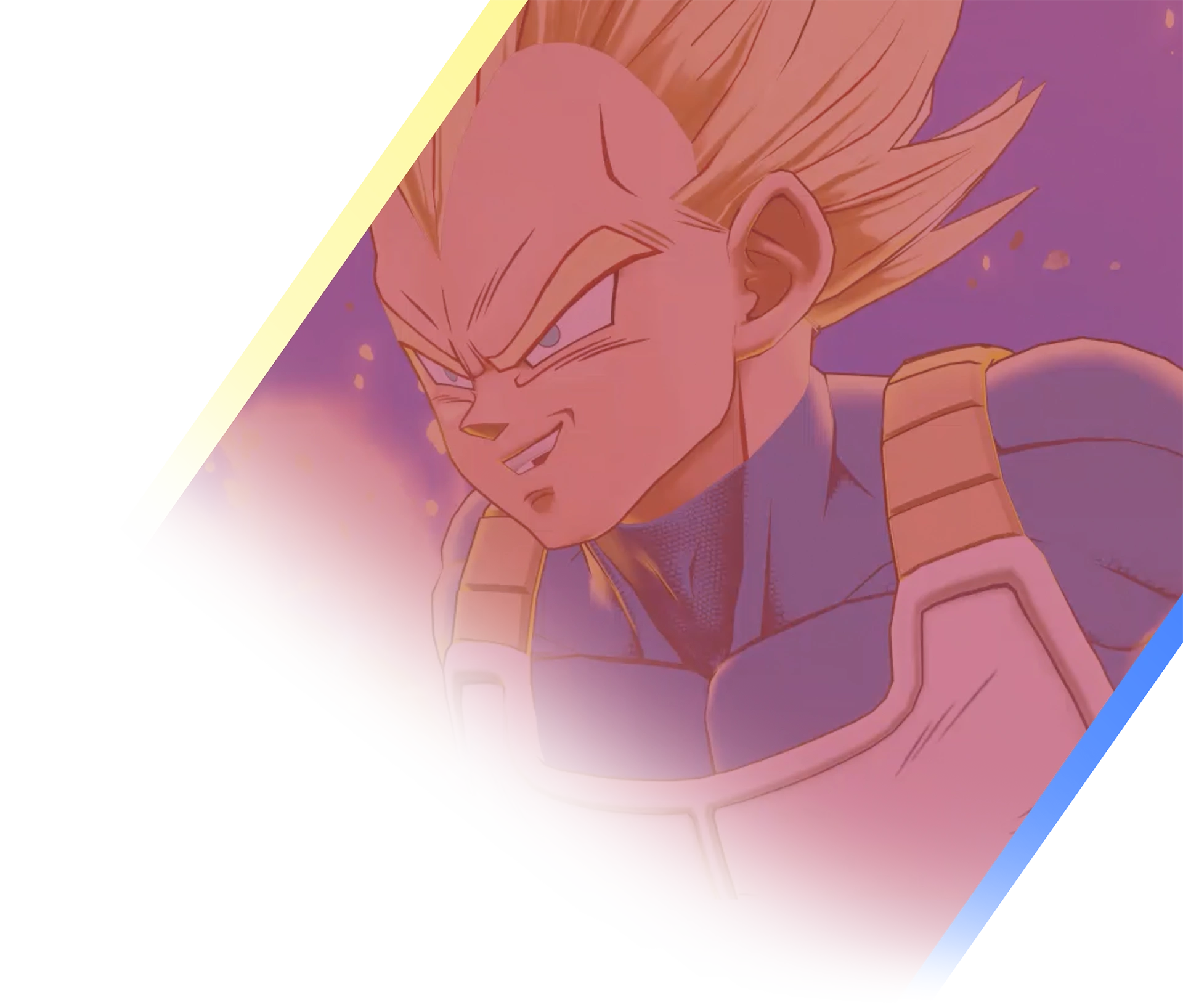 Super Saiyan Vegeta — official artwork in Dragon Ball Gekishin Squadra