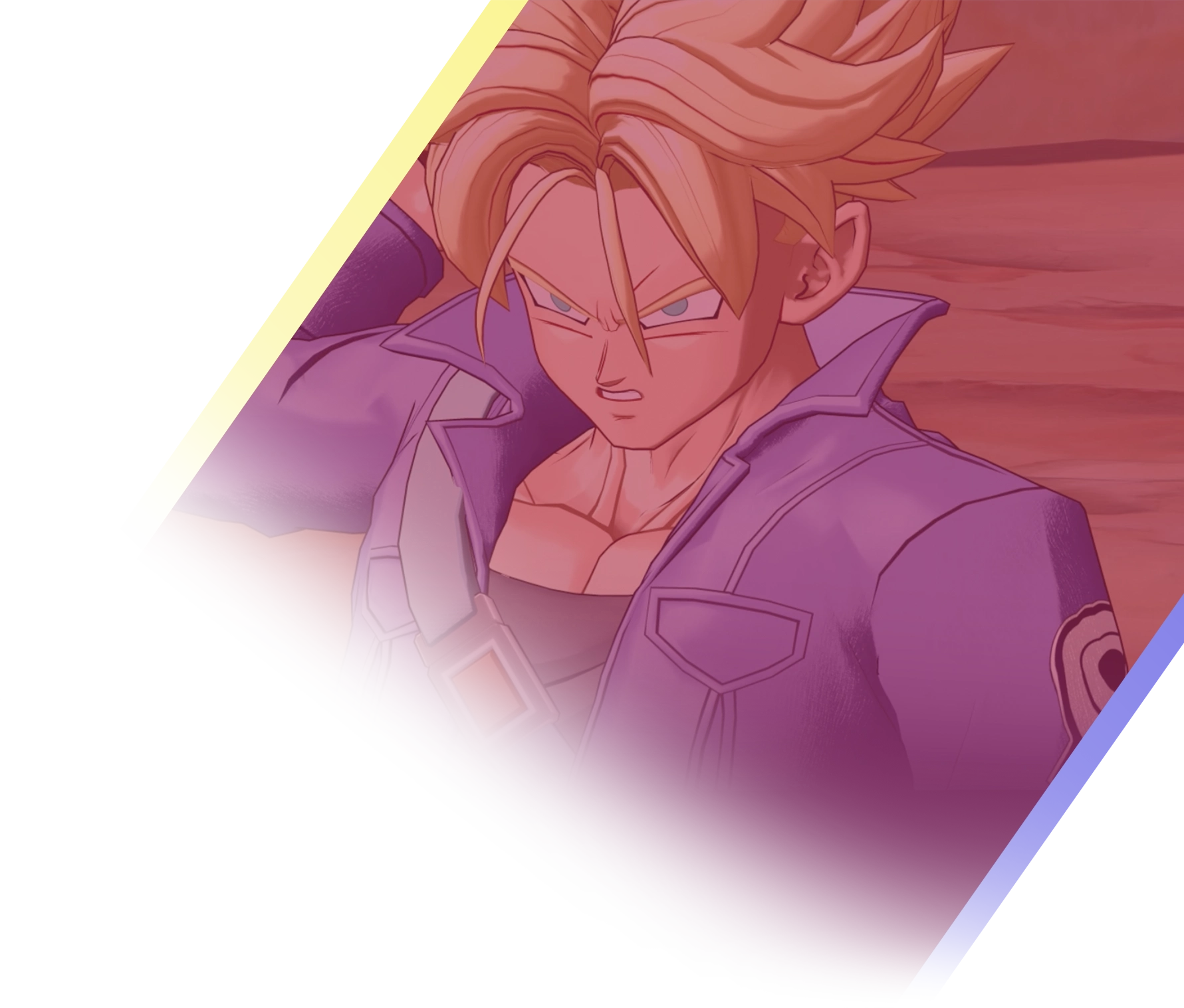 Super Saiyan Trunks (Teen) — official artwork in Dragon Ball Gekishin Squadra
