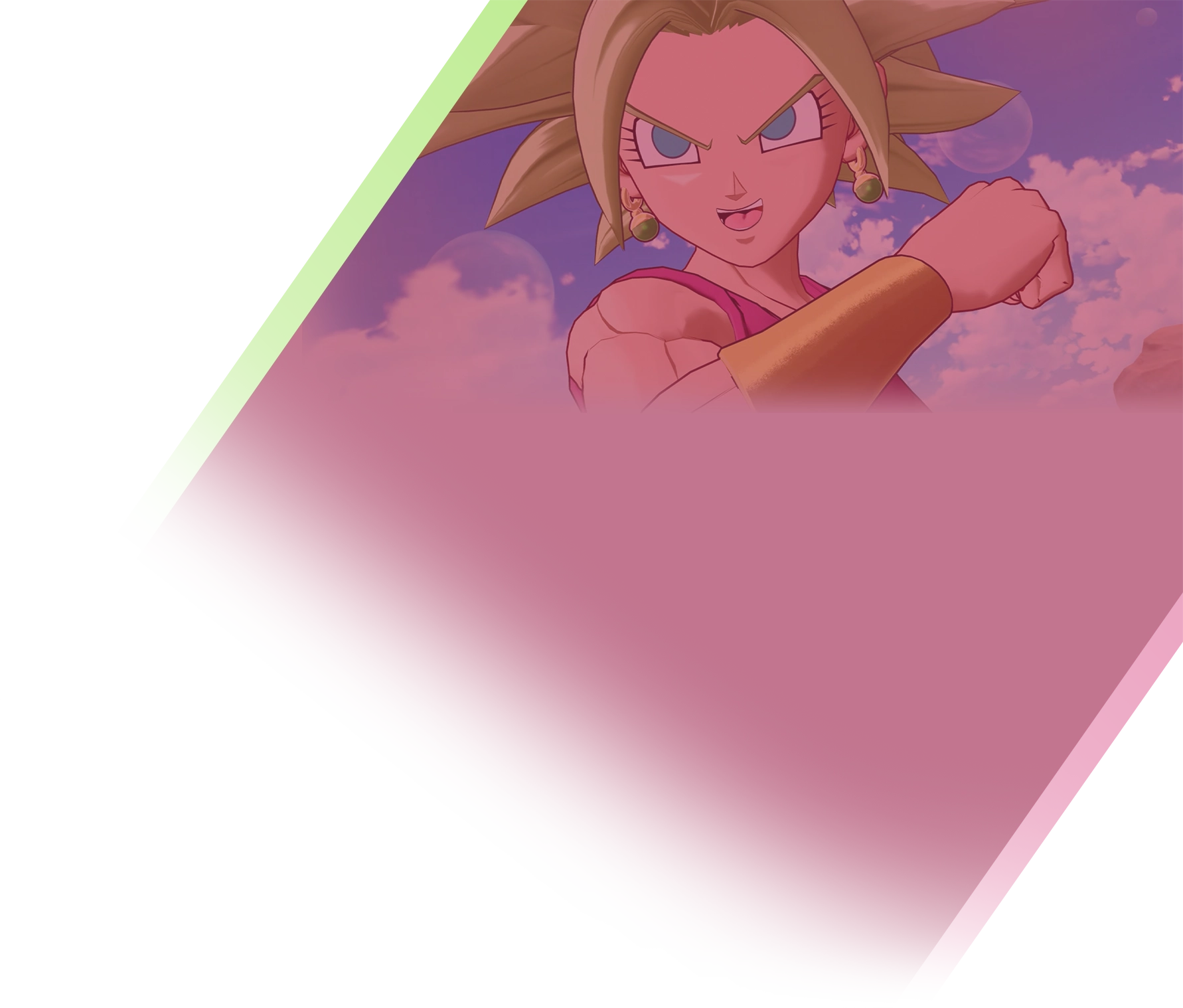 Super Saiyan 2 Kefla — official artwork in Dragon Ball Gekishin Squadra