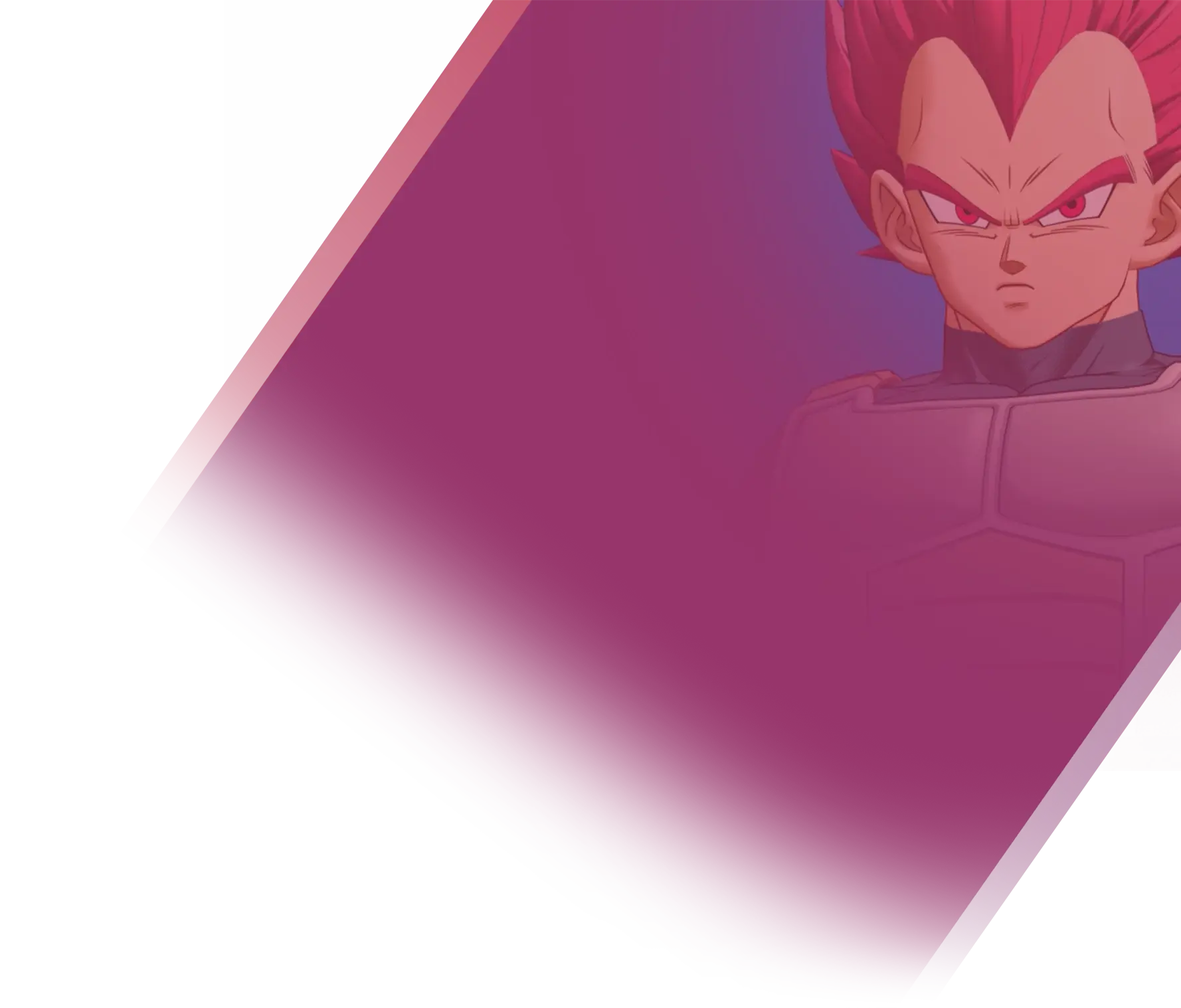 Super Saiyan God Vegeta — official artwork in Dragon Ball Gekishin Squadra