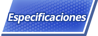 Especificaciones