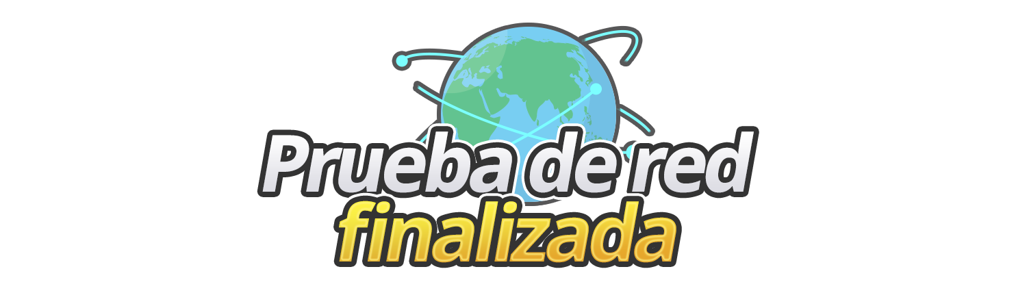Prueba de red finalizada