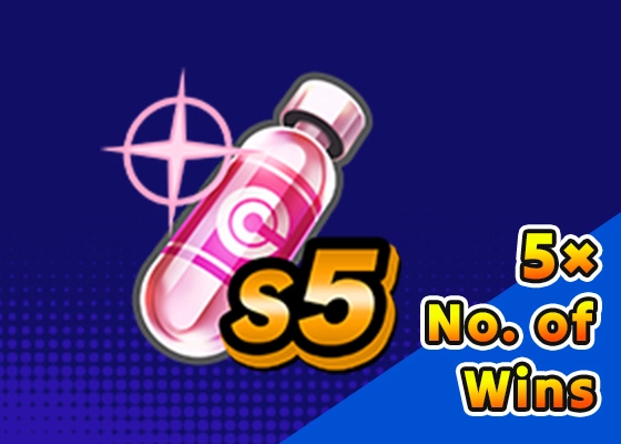 P5G-Capsule ×(No. of Wins * 5) (Max. ×15)