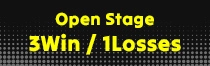 Open Stage 3 Win 1 Loss
